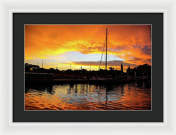 Bay Sunset - Framed Print