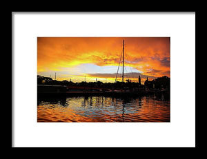 Bay Sunset - Framed Print